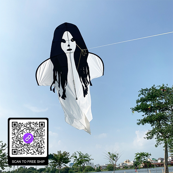 (TẶNG BỘ DÂY - FREE SHIP) Diều MA NỮ to bằng vải độc lạ Hà Nội tặng kèm tay cầm 100m dây Quà sinh nhật cho béĐồ chơi biểnđồ chơi mùa hè cho bé