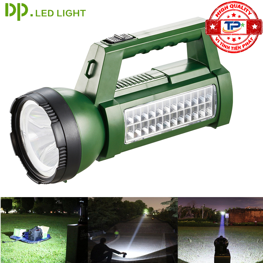 Đèn pin led có sạc tích điện 2 trong 1 siêu sáng 50w dp-7325 / dp led light đa năng.