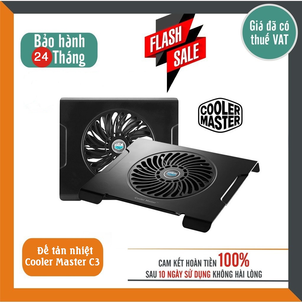 Đế tản nhiệt Laptop Cooler Master C3 - Hàng chính hãng
