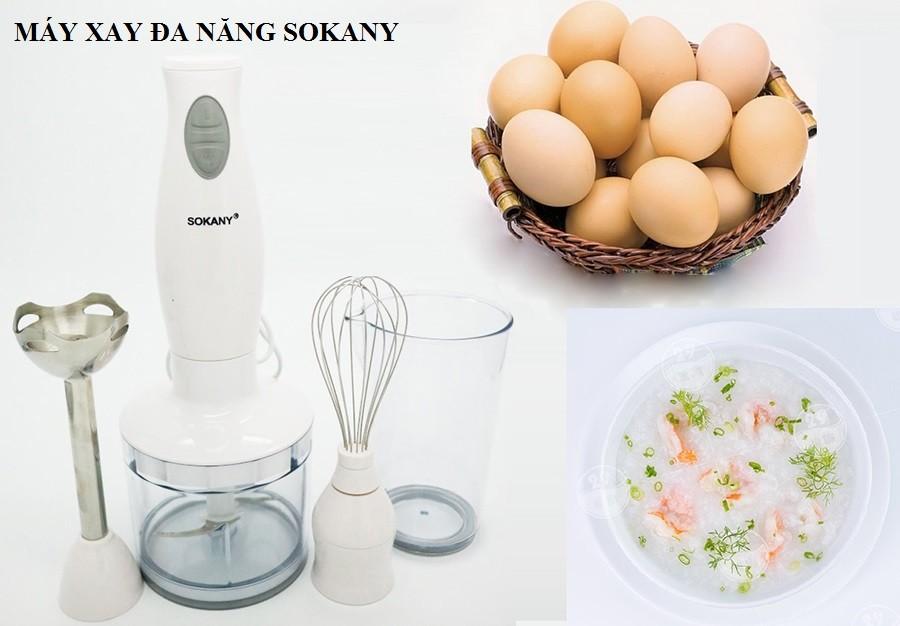 Máy xay cầm tay hiệu nào tốt - Máy say cầm tay - Máy xay sinh tố đa năng Sokany giá rẻ, đa chức năng xay cối và xay cầm tay, đánh trứng, xay thịt, xay đậu, xay cháo, … - 1061 - Bảo hành 1 đổi 1 bởi KingStore.