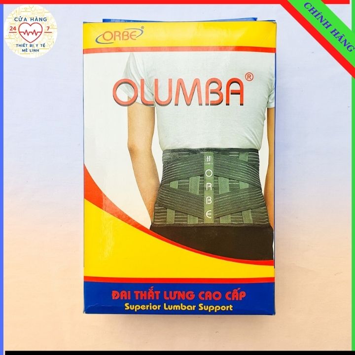Đai thắt lưng cột sống cao cấp olumba - orbe