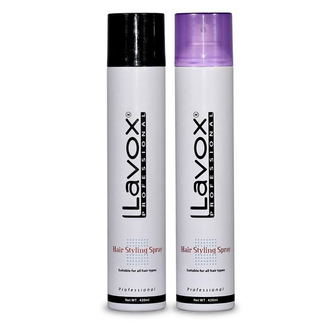 Keo xịt tóc lavox keo cứng & keo mềm tạo nếp tóc siêu sóng 420ml