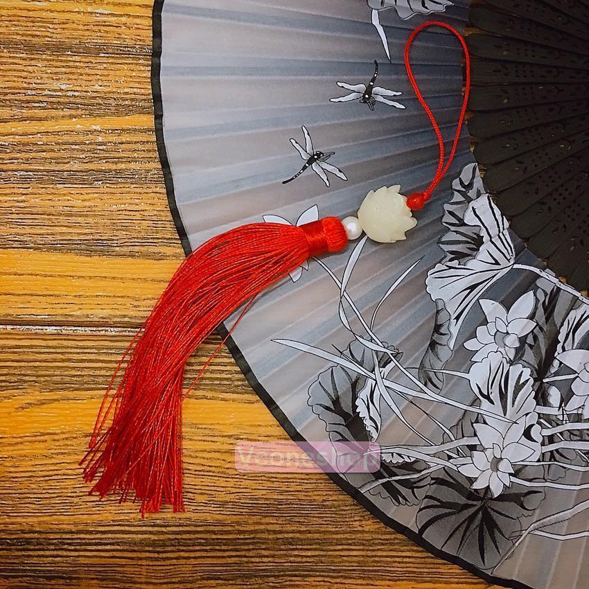 Mau 35- Tua rua hoa sen móc treo sáo trần tình lệnh Ma đạo tổ sư Ngụy Anh Ngụy Vô Tiện móc khóa ngọc bội trang trí Tiêu Chiến Vương Nhất Bác Lam Vong Cơ