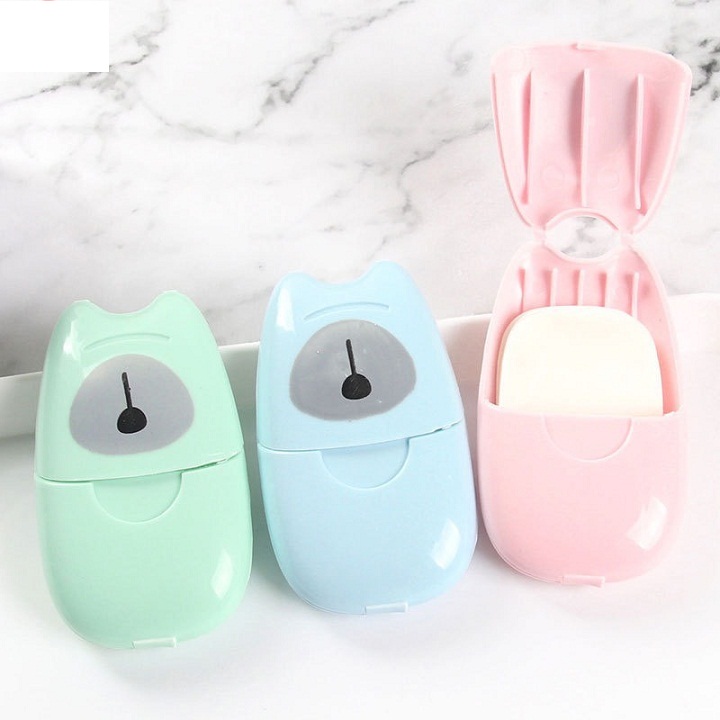 [HCM]Chia sẻ:  0 Hộp xà phòng giấy bỏ túi nhiều màu nhỏ gọn tiện lợi mang theo đi chơi đi du lịch- giao màu ngẫu nhiên