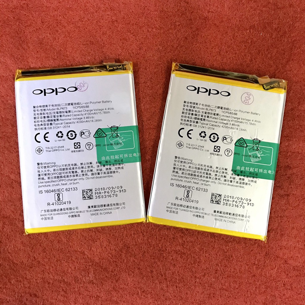 Pin oppo a3s/ a5/ blp673 zin mới bh 6 tháng