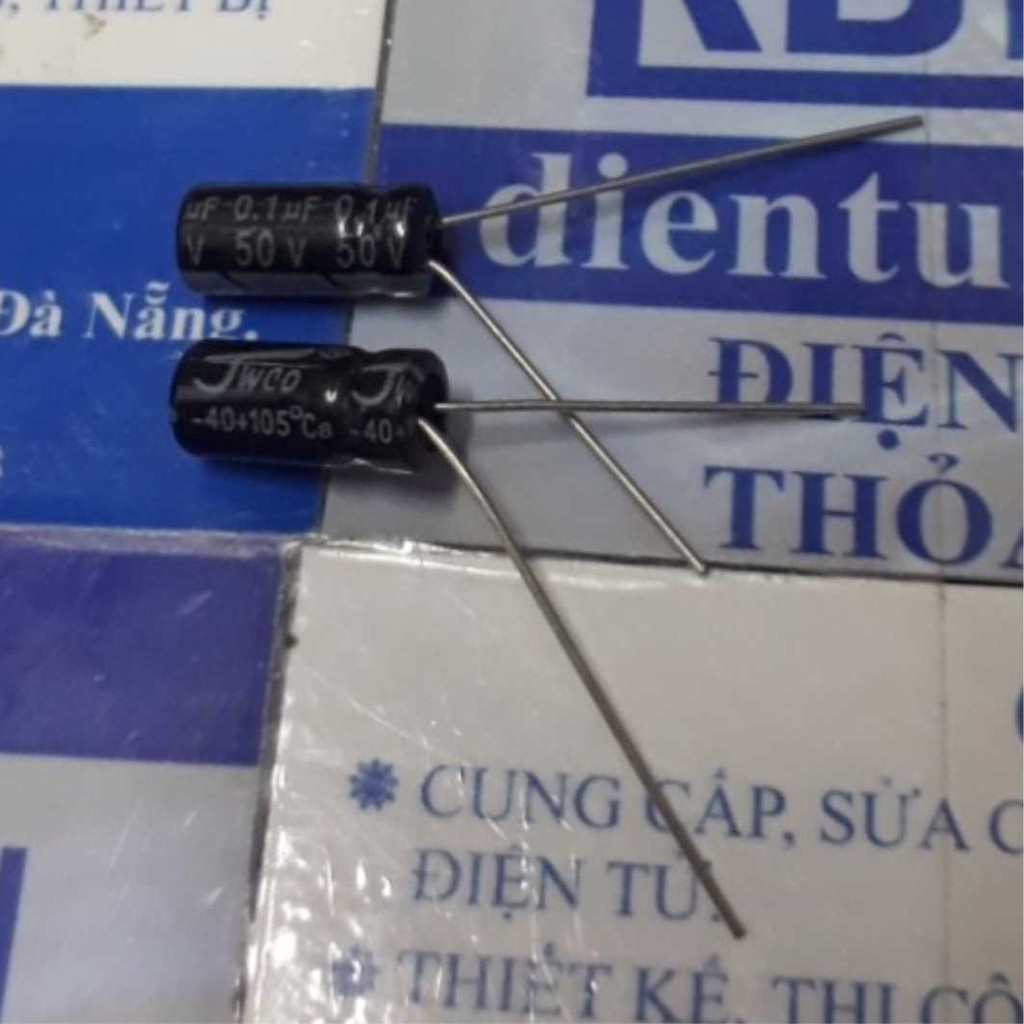 Tụ hóa, tụ phân cực 0.1uf 50v kde1776