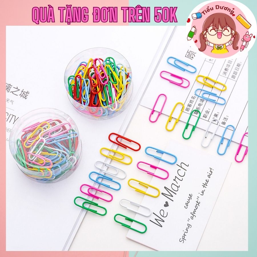 Kẹp giấy - Ghim giấy màu sắc mẫu truyền thống