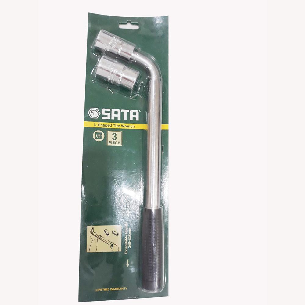 Cần siết đầu tuýp 1/2 inch 345mm mở lốp ôtô chữ l hiệu sata 09531