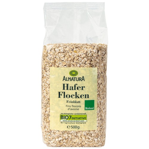 Yến Mạch Đức Alnatura Hafer Flocken - túi 500g yến mạch nguyên hạt cán dẹp ngũ cốc giảm cân yến mạch úc tươi yến mạch ăn liền yến mạch giảm cân yến mạch mix hoa quả