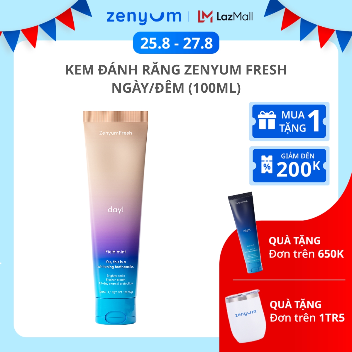 Kem Đánh Răng Zenyum Fresh Ngày/Đêm