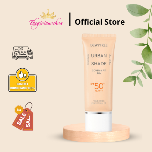 Kem chống nắng che khuyết điểm dewytree urban shade cover & fit sun spf50+ pa++++