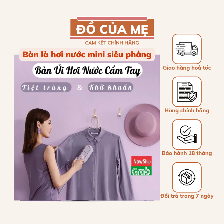Bàn ủi hơi nước cầm tay Daewoo - máy ủi hơi nước bàn là hơi nước cầm tay mini