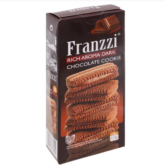 Bánh quy vị socola ĐEN Franzzi, 115g, sản phẩm nhập khẩu