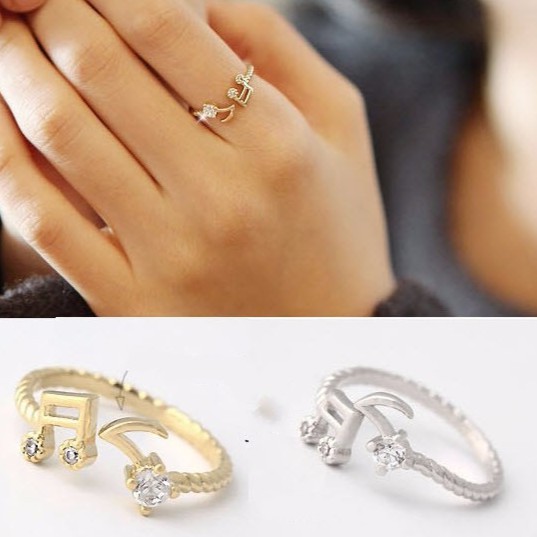 Nhẫn hình nốt nhạc xinh xắn N10