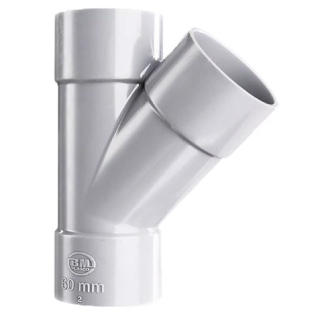 Đầu Nối Ống Nước Chữ Y BM, Nhựa PVC Nhiều Kích Thước
