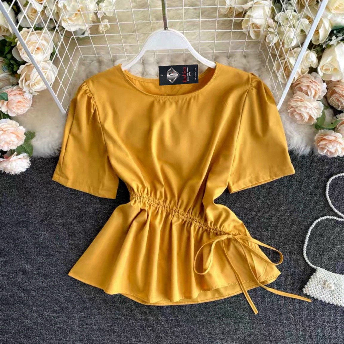 Áo bigsize cho người mập áo rút dây ngang hông