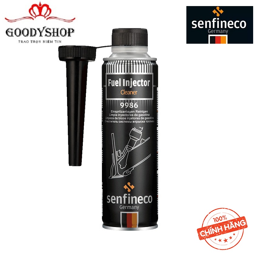Dung dịch súc béc xăng senfineco 9986 – 300ml fuel injection cleaner-nhập khẩu đức goodyshop