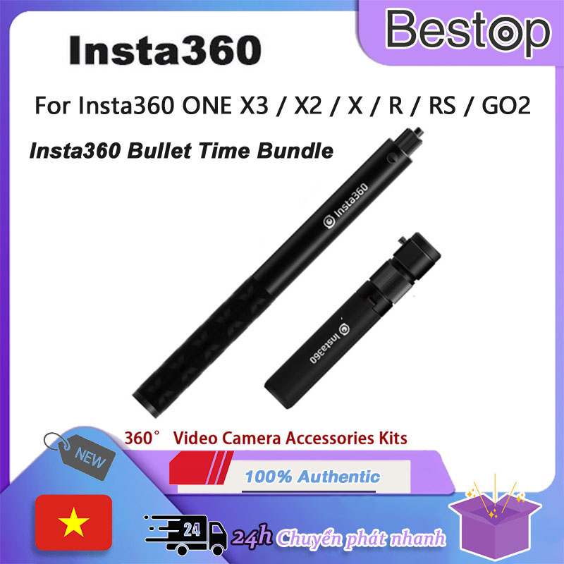 🇻🇳 insta360 bullet time bundle gậy selfie tay cầm xoay insta360 cho one x3 / one x2 / one r / one rs / one x / go 2