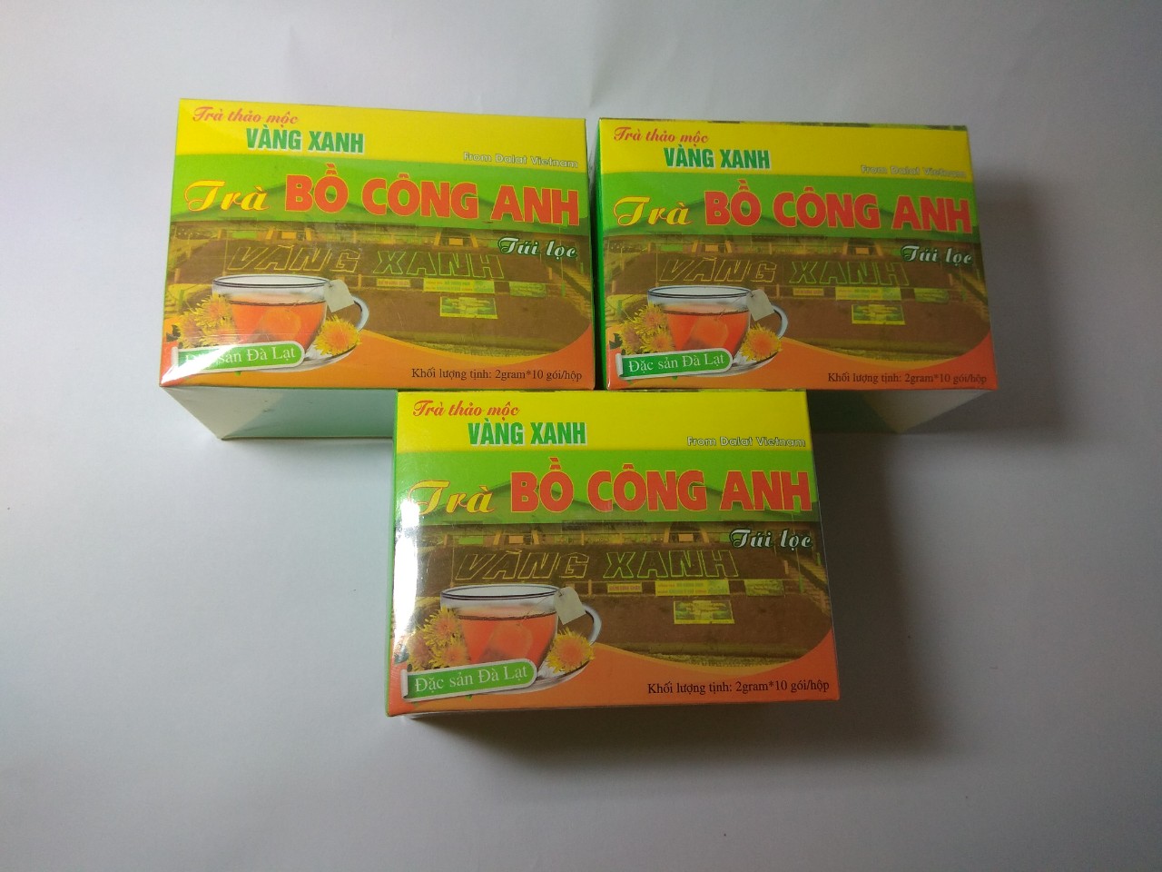 3 hộp trà bồ công anh đà lạt loại 10 túi lọc
