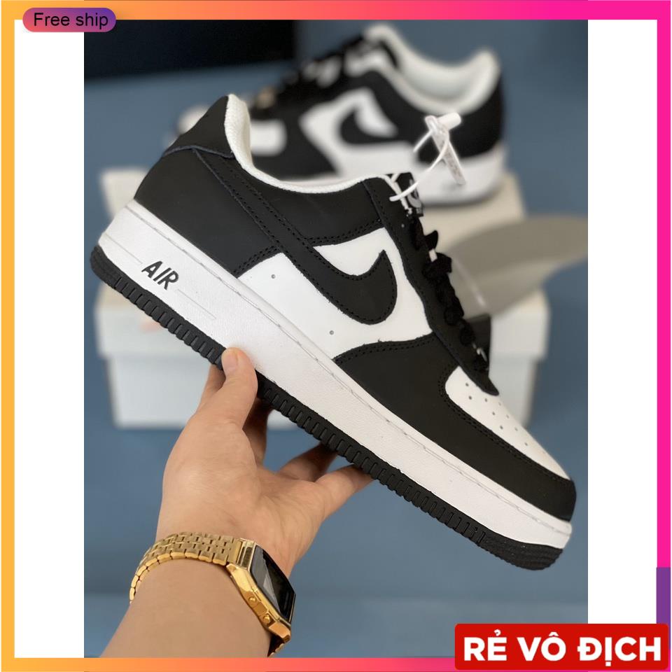 Giày sneaker air force 1 low panda - giày thể thao af1 cổ thấp đen trắng cao cấp mới 2022