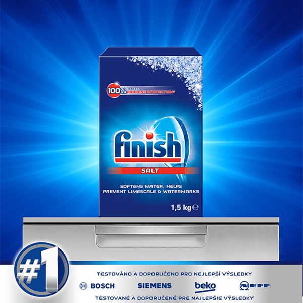 Muối rửa chén Finish 1,2kg chuyên dùng cho máy rửa chén