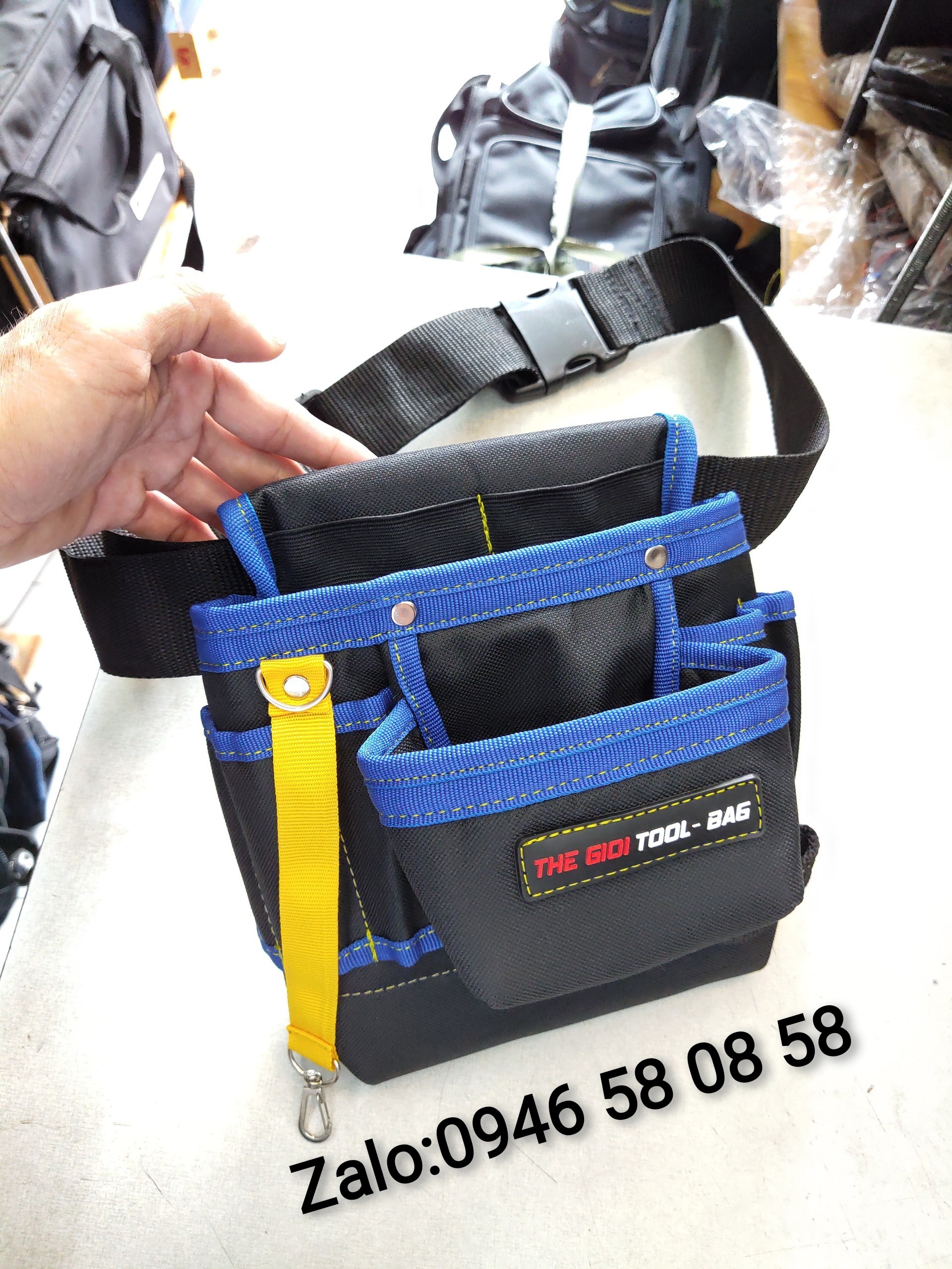 Túi đựng đồ nghề đeo hông TGTB-003Blue cao cấp