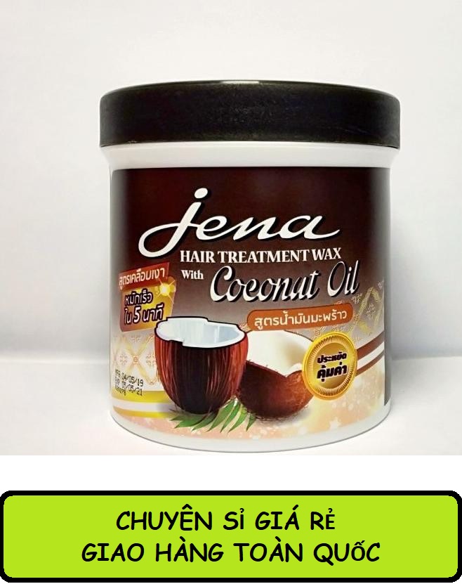 COMBO 5 Hộp Kem ủ tóc tinh dầu dừa Jena Coconut Hair Treatment Wax 500ml, kem dưỡng tóc, siêu mềm mượt