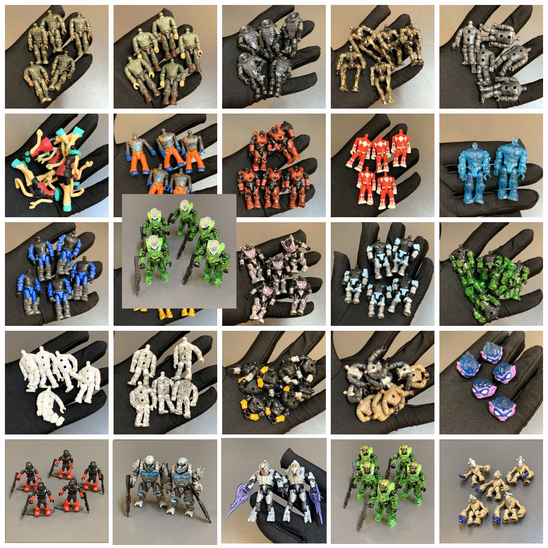 Lot Mega Bloks Halo Construx Spartan Soldier Elite Destiny Monster Action Figure Helmet Body Replacement Part Building Block Toy