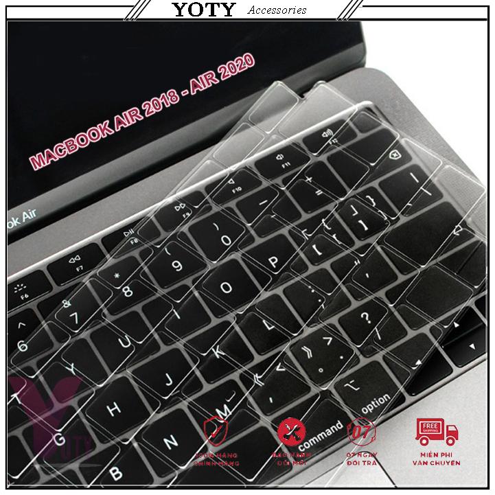 Lót bàn phím silicon Macbook Air 13"(2018-2020) - PHỦ PHÍM TRONG SUỐT MACBOOK AIR 2018 - AIR 2020