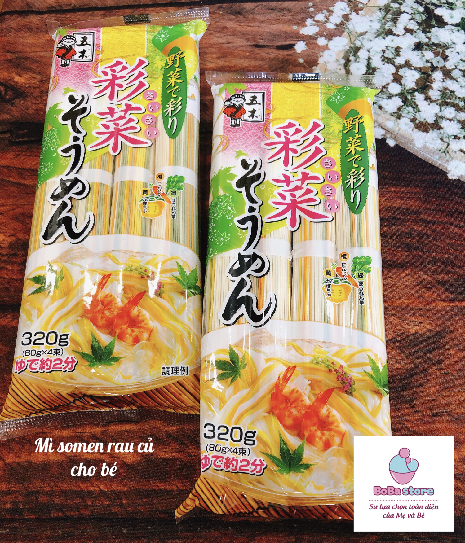 [HCM]Mì somen ngũ sắc cho bé từ 9 tháng tuổi