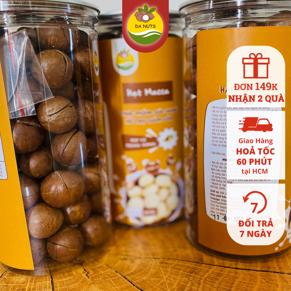 Hạt macca sấy nứt vỏ đắk lắk macca to size đại sạch giàu dinh dưỡng tặng khui hạt