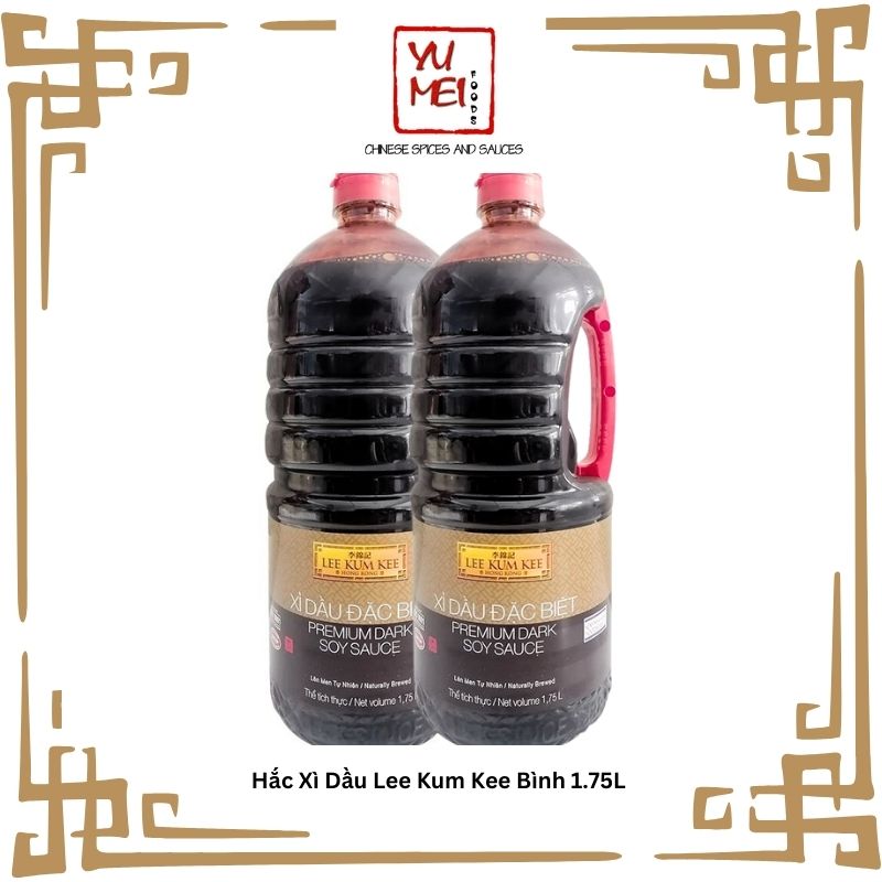 [SIÊU TIẾT KIỆM] Hắc Xì Dầu Lee Kum Kee Bình 1.75L Premium Dark Soy Sauce