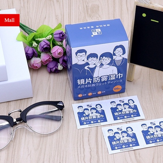 Khăn lau kính laptop Nano hộp 100 miếng khăn giấy chống bám hơi nước, giấy lau kính chống mờ sương, mồ hôi, chống nhờn
