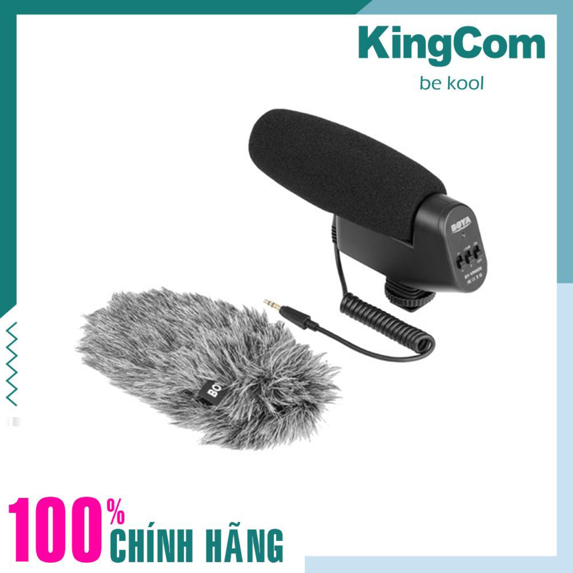 Micro thu âm chuyên nghiệp boya hotgun microphones by-vm600