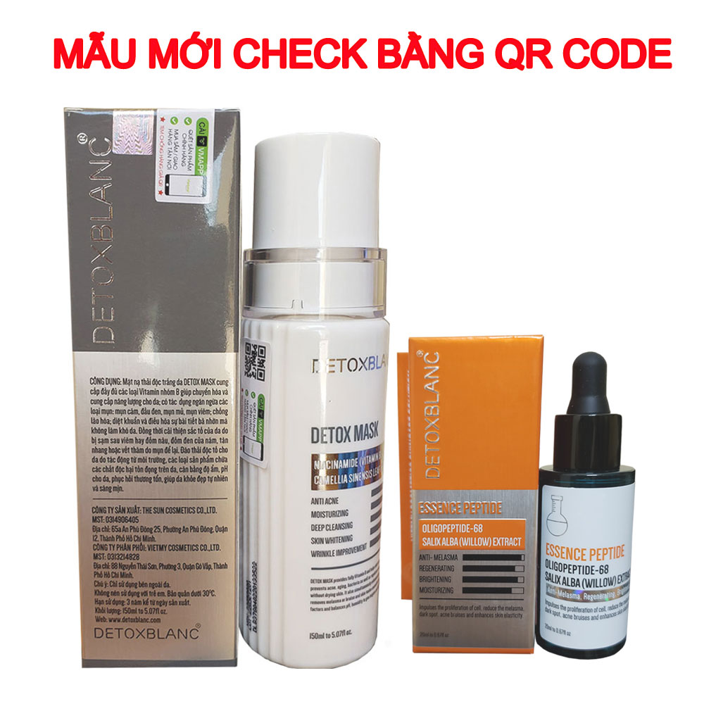 Combo Serum sạch nám tàn nhang 40ml và Mặt nạ sủi bọt Detox BlanC
