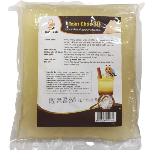 Trân Châu Đen/ Trăng 3Q Kunbee 1Kg - 1000G