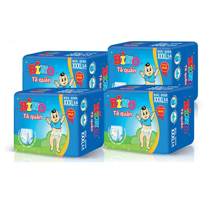 Combo 2 bịch tã quần bino cực đại XXXL14 ( cho bé 18-35kg )