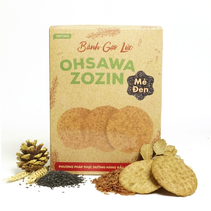 Bánh gạo lứt Zozin 125g, dành cho người tiểu đường, giảm cân