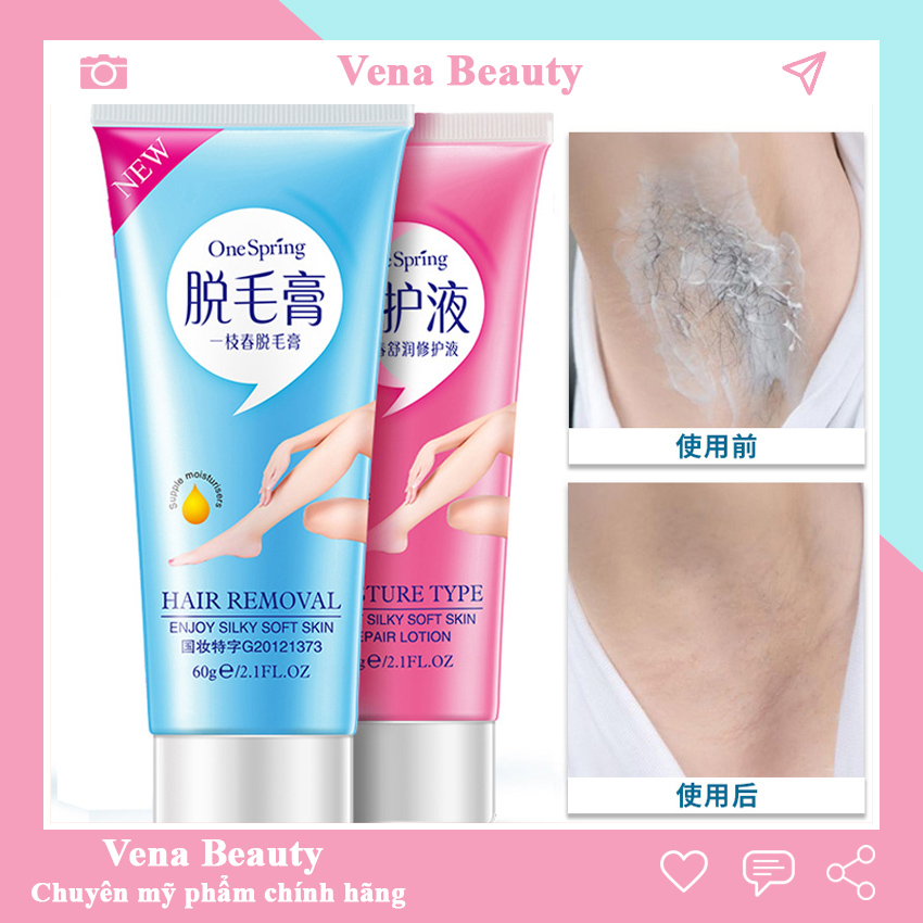 Kem tẩy lông nách vùng kín lông chân veet one spring Vena Beauty
