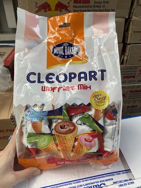 Bánh ốc quế cleopart - bịch 300g