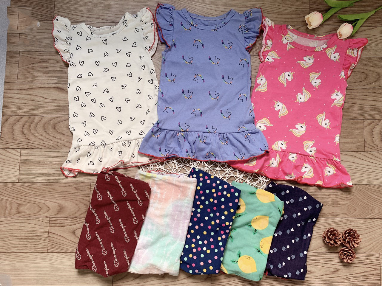 [HCM][ẢNH CHỤP THẬT] ĐẦM SUÔNG TAY CÁNH TIÊN ĐUÔI CÁ NHIỀU MÀU SẮC TƯƠI SÁNG CHO BÉ 6-11KG. VIDEO THẬT. YURI BABY SHOP