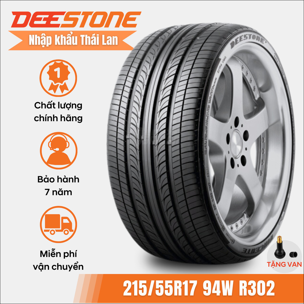 Vỏ lốp 215/55r17 r302 deestone nhập thái lan, vỏ lốp ô tô honda hrv, honda odyssey, toyota camry - lopxesaigon