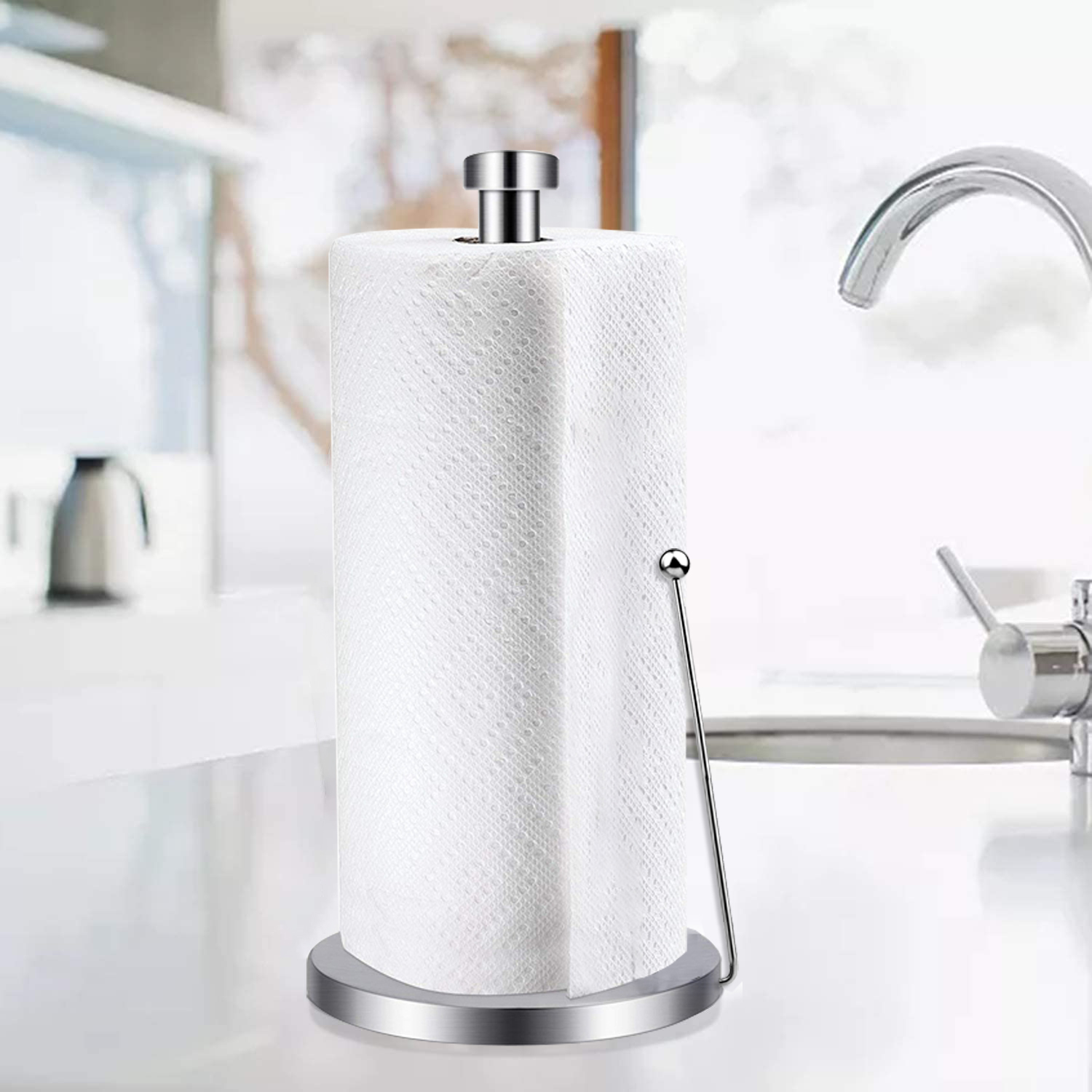 Cây giữ cuộn giấy bếp kéo giấy bằng 1 tay