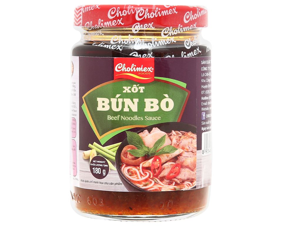 Xốt nấu bún bò Cholimex hũ 200g - nước sốt tiện lợi
