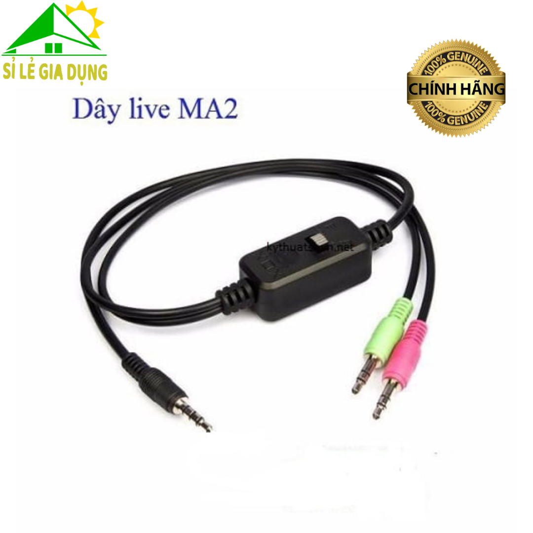 Dây Livestream 3 Màu XOX MA2 Kết Nối Soundcard Thu Âm Hát Live Với Điện Thoại Âm Thanh Siêu Hay - Hàng Chính Hãng