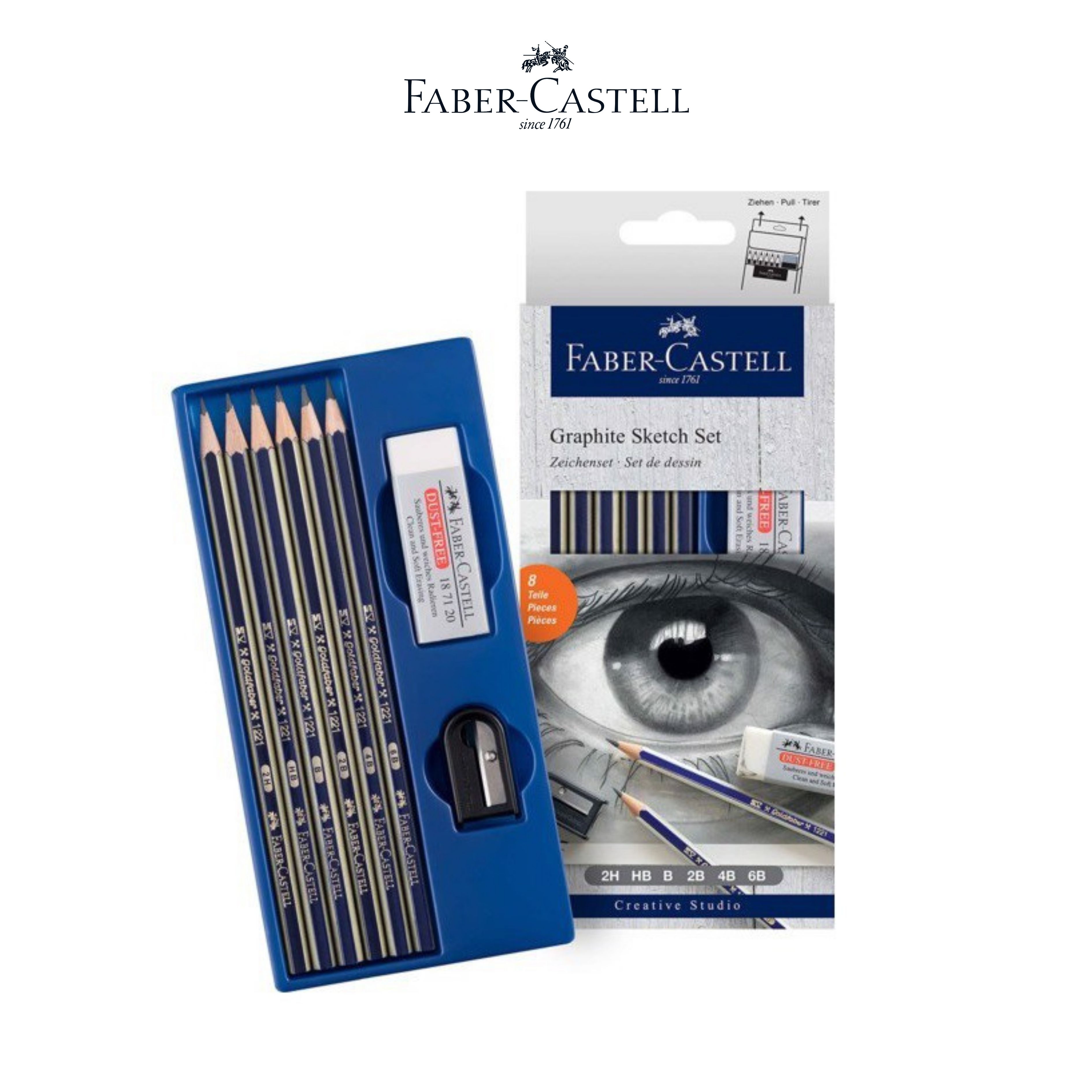 [OFFICIAL] Bộ Bút Chì Sketch Goldfaber, 6 Cây