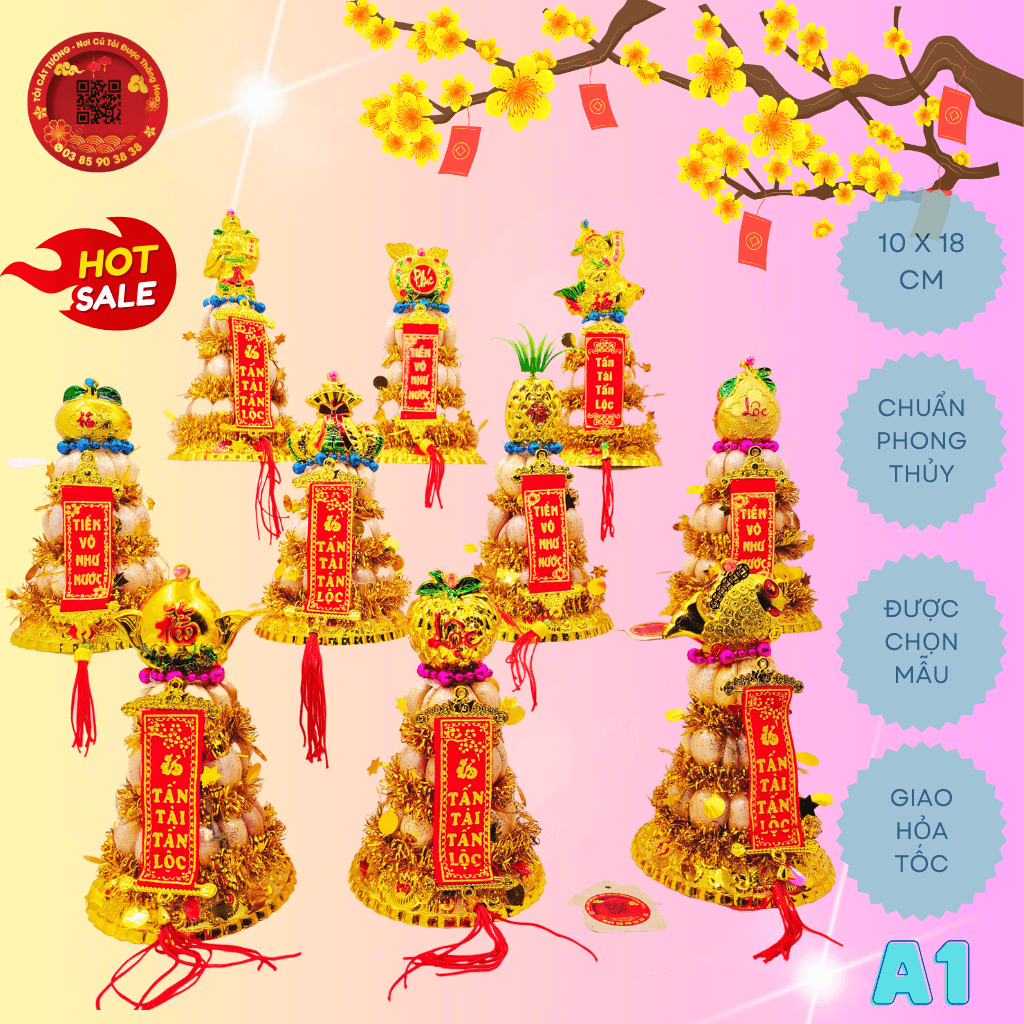 Bông Tỏi Thần Tài 3 Tầng Tép - TỎI CÁT TƯỜNG