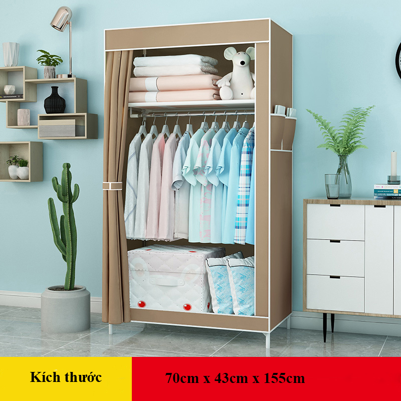 Tủ quần áo vải loại nhỏ cực đẹp và phong cách