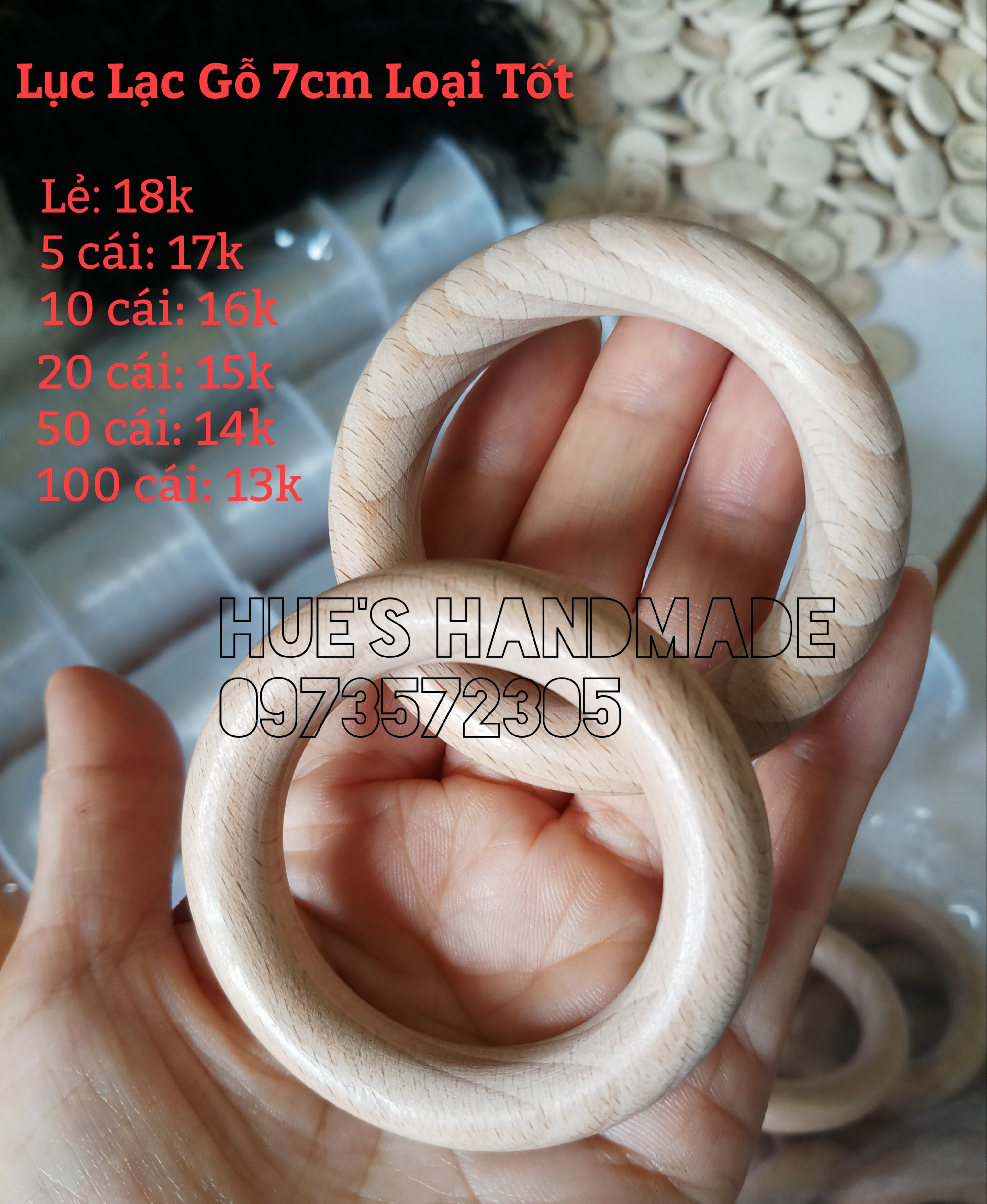 Lục lạc gỗ loại tốt - lục lạc gỗ - lục lạc