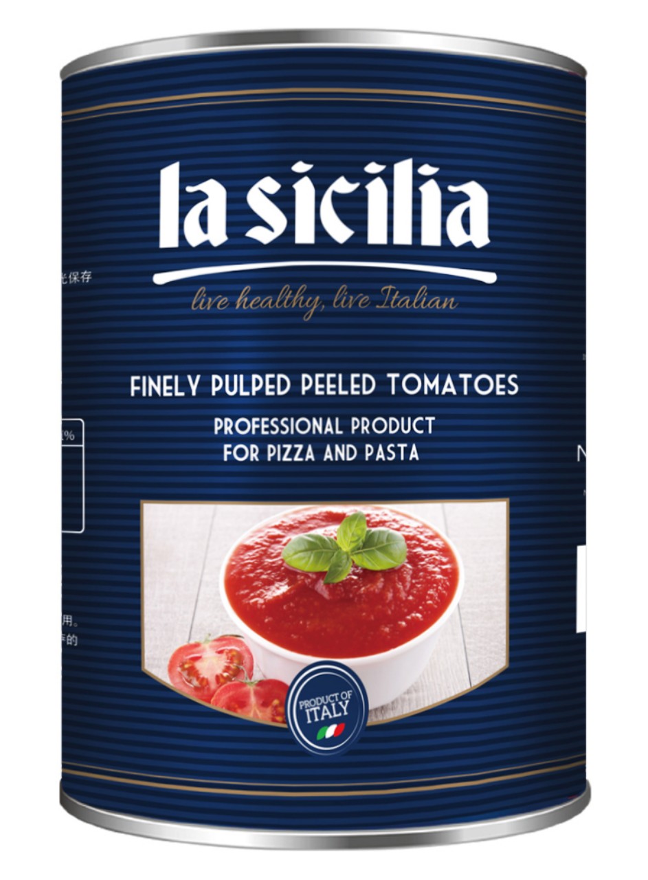 [Nhập khẩu Ý] Cà chua lột vỏ nghiền nhuyễn La Sicilia - 4.1kg